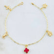 Pulso Espiga Dijes 2.65gr / 18.5cm / 1.7mm Oro Amarillo 18K *