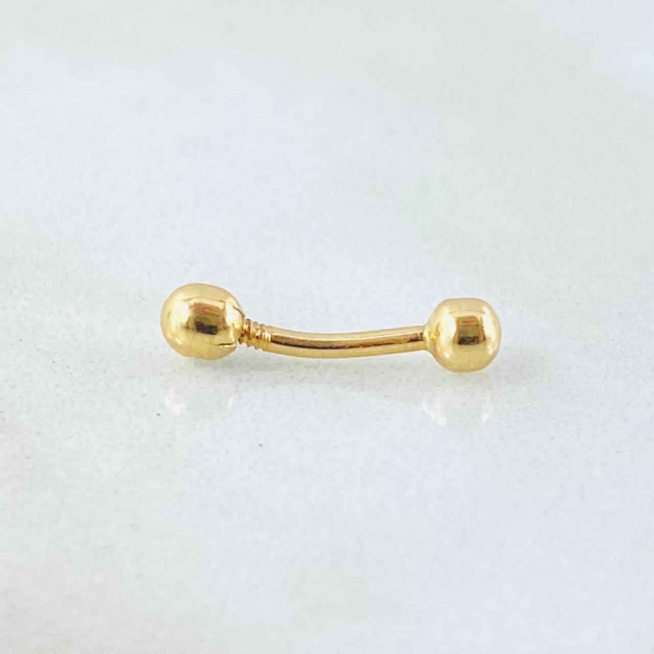 Piercing Ombligo 0.25gr / 1.3cm / Oro Amarillo 18K *