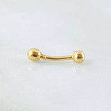 Piercing Ombligo 0.25gr / 1.3cm / Oro Amarillo 18K *