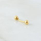 Piercing Ombligo 0.25gr / 1.3cm / Oro Amarillo 18K *