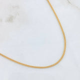 Cadena Cubana 6.2gr / 60cm / 1.7mm Oro Amarillo +1 18K