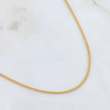 Cadena Mini Cubana 2.4 g / 45.5 cm / 1.1 mm Oro Amarillo 18K