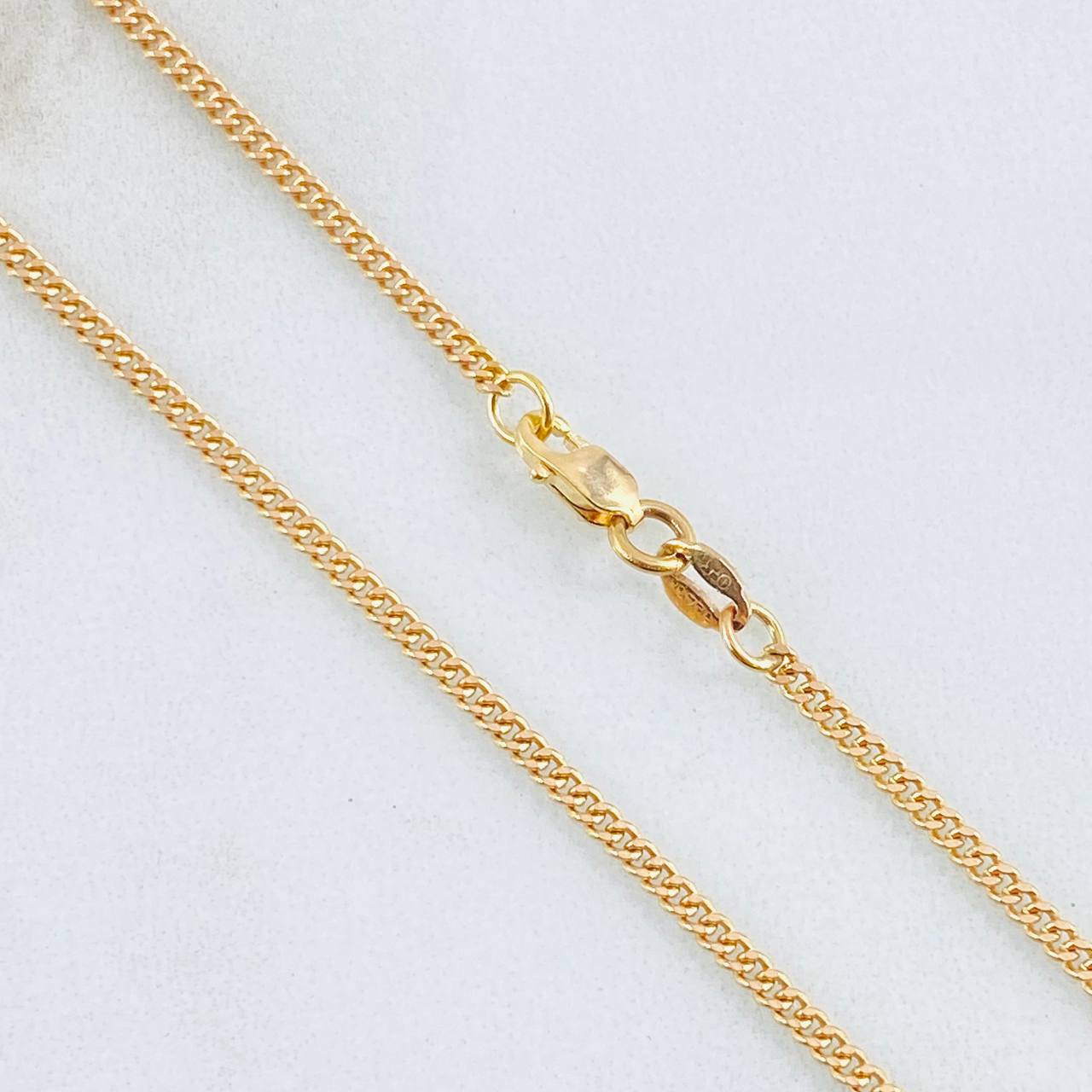 Cadena Cubana 4.7gr / 45cm / 1.7mm Oro Amarillo +1 18K ©
