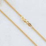 Cadena Cubana 4.7gr / 45cm / 1.7mm Oro Amarillo +1 18K ©