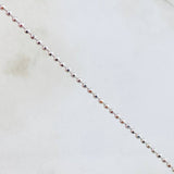 Cadena Militar 4.8gr / 50cm / 1.5mm Oro Blanco +3 18K ©