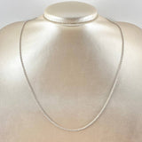 Cadena Militar 4.8gr / 50cm / 1.5mm Oro Blanco +3 18K ©