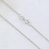 Cadena Militar 2gr / 3cm / 1mm Oro Blanco +3 18K *