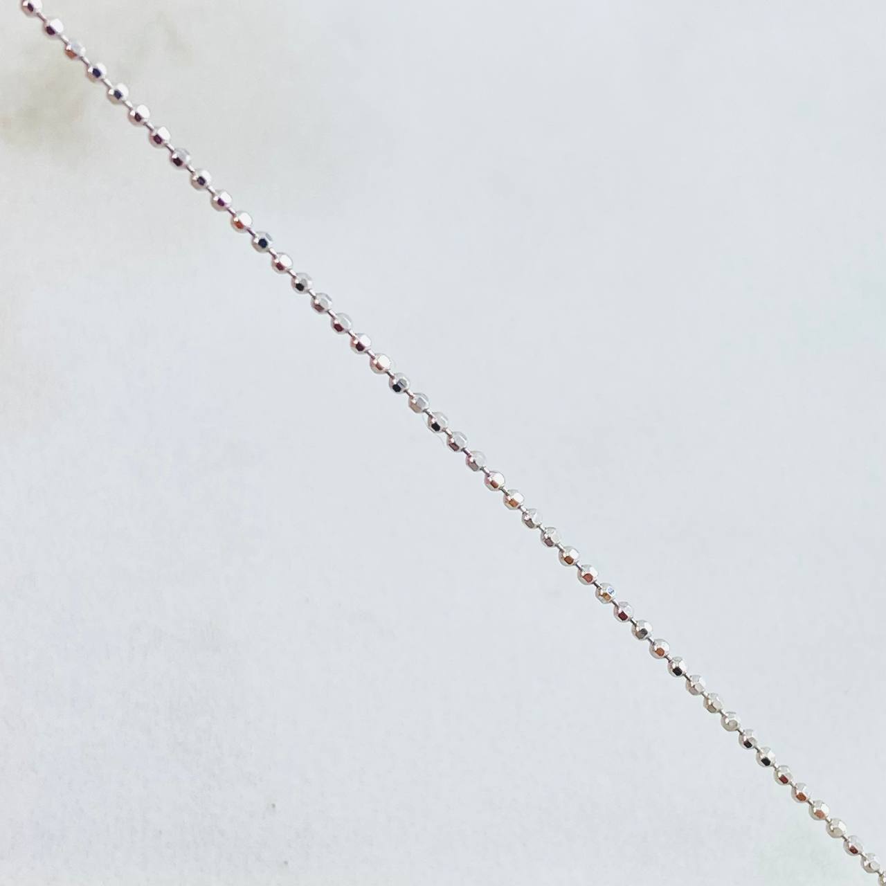 Cadena Militar 1.9gr / 50cm / 1mm Oro Blanco +3 18K ©