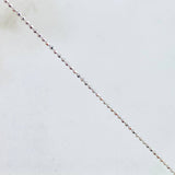 Cadena Militar 2gr / 50cm / 1mm Oro Blanco +3 18K