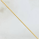 Cadena Militar 3gr / 45cm / 1.2mm Oro Amarillo +3 18K *