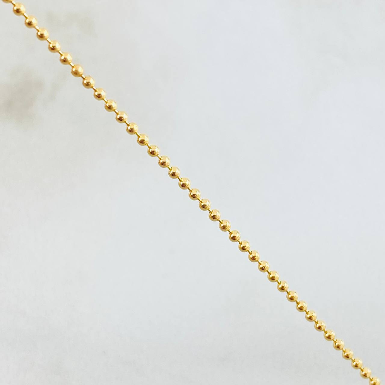 Cadena Militar 2gr / 45cm / 1mm Oro Amarillo +3 18K *