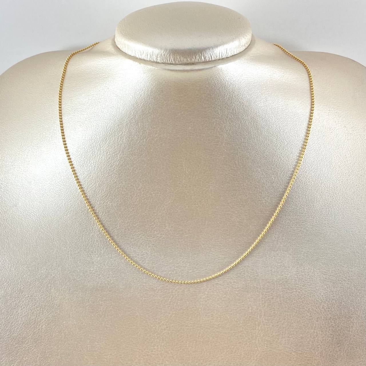 Cadena Militar 2gr / 45cm / 1mm Oro Amarillo +3 18K ©