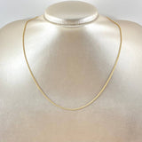 Cadena Militar 2gr / 45cm / 1mm Oro Amarillo +3 18K *