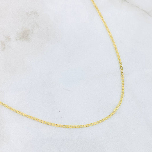 Cadena Plana 1.4gr / 45cm / 1.3mm Oro Amarillo +3 18K *
