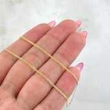 Cadena Plana 1.4gr / 45cm / 1.3mm Oro Amarillo +3 18K *