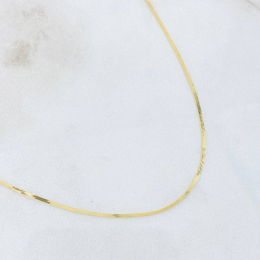 Cadena Espejo 0.85gr / 40cm / 0.85mm Oro Amarillo +3 18K *