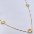 Cadena Trebol Aro Seguido 6.8gr / 49.5cm / 1.8mm Diamantada Oro Amarillo Nac.Esp. 18K &