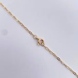 Cadena Trebol Aro Seguido 4.05gr / 43.4cm / 1.8mm Onix Negro Oro Amarillo Nac.Esp. 18K &