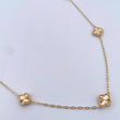 Cadena Trebol Aro Seguido 8gr / 50.2cm / 1.8mm Diamantada Oro Amarillo Nac.Esp. 18K &