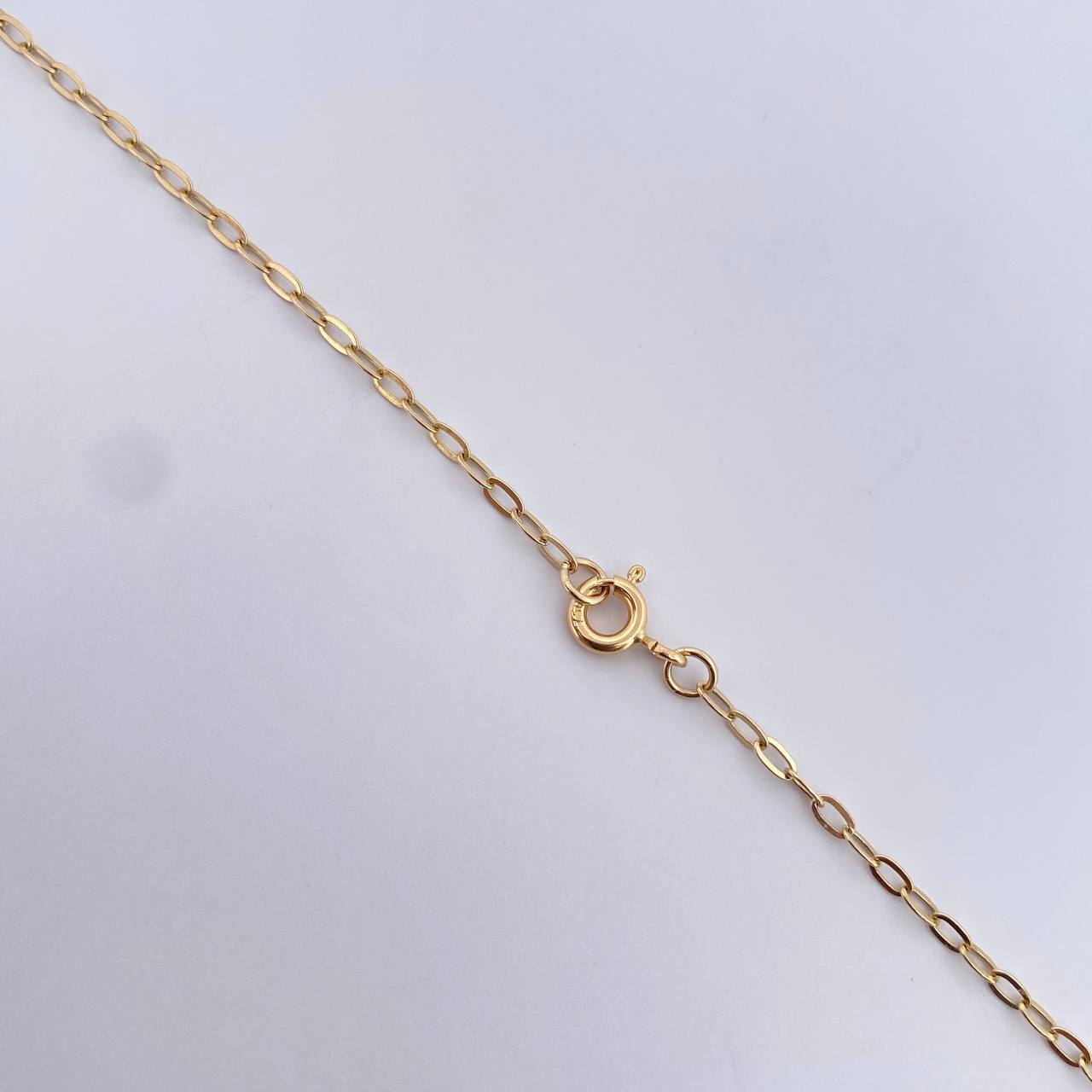 Cadena Trebol Aro Seguido 6.8gr / 49.5cm / 1.8mm Diamantada Oro Amarillo Nac.Esp. 18K &