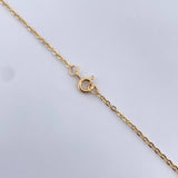 Cadena Trebol Aro Seguido 7.9gr / 49.2cm / 1.5mm Nacar Blanco Oro Amarillo Nac.Esp. 18K &