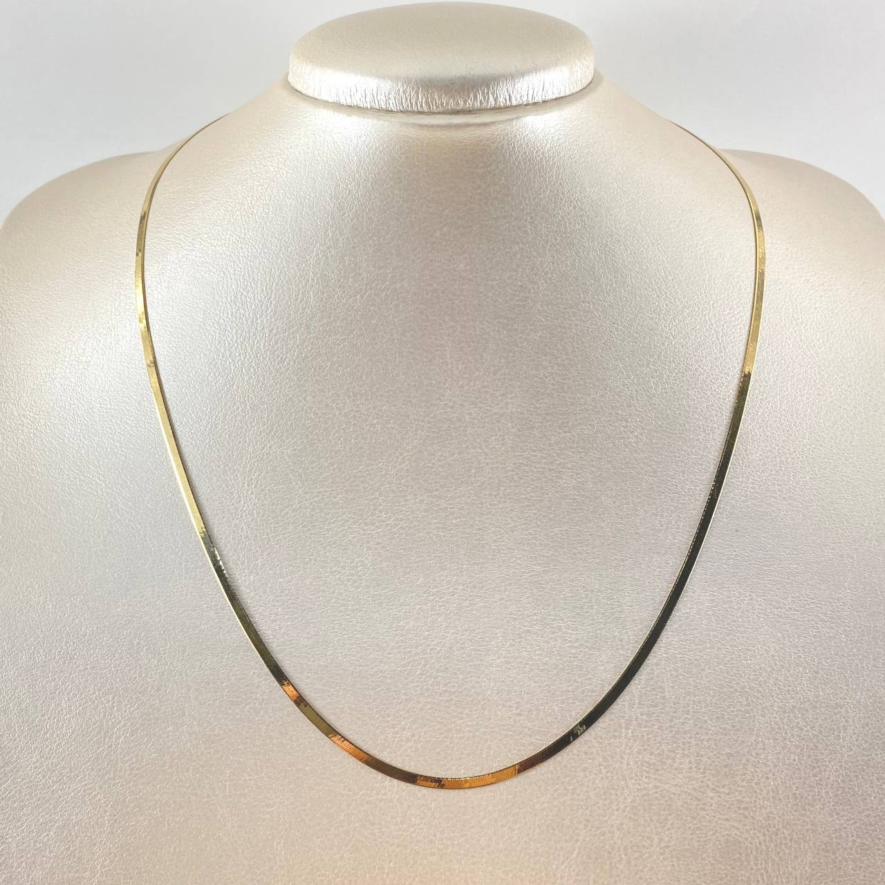 Cadena Espejo 4.9gr / 50cm / +3 Oro 18K