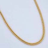 Cadena Franco 5.4gr / 60cm / +3 Oro 18K &