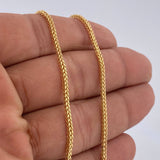 Cadena Franco 5.4gr / 60cm / +3 Oro 18K &