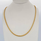 Cadena Franco 5.4gr / 60cm / +3 Oro 18K &