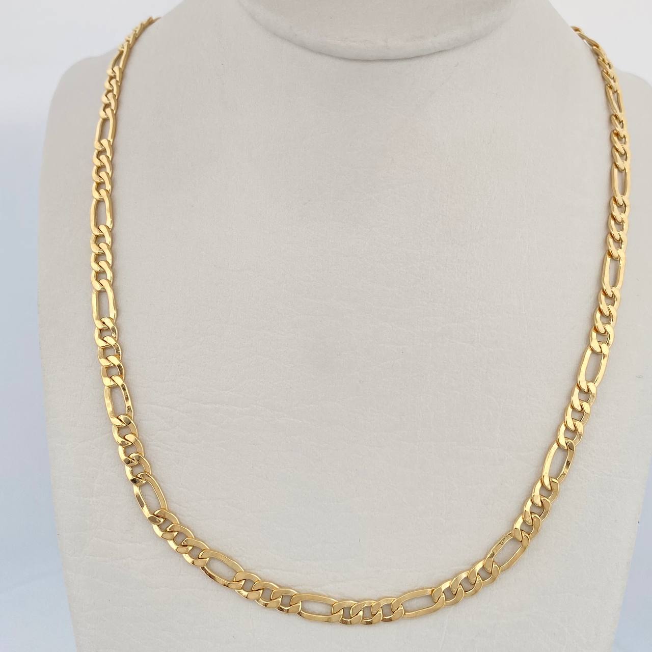 Cadena Figaro 9.5gr / 60.5cm / +1 Oro 18K &