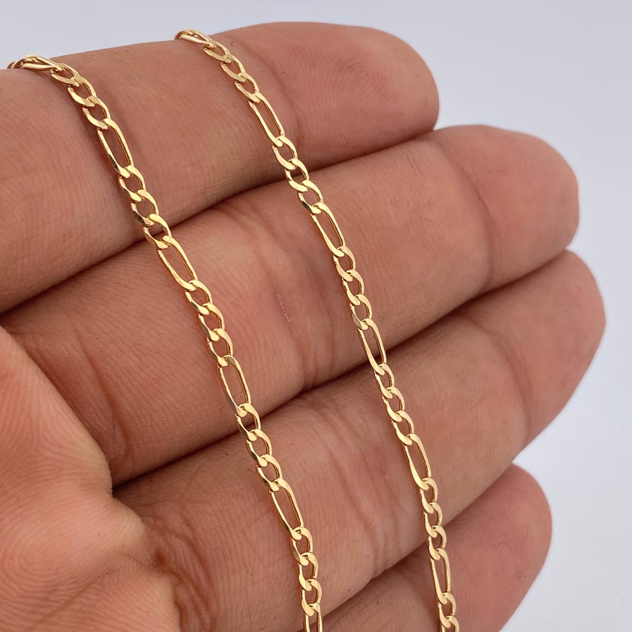 Cadena Figaro 6.1gr / 60cm / +1 Oro 18K &