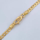 Cadena Cubana 9.75gr / 60.5cm / +1 Oro 18K &
