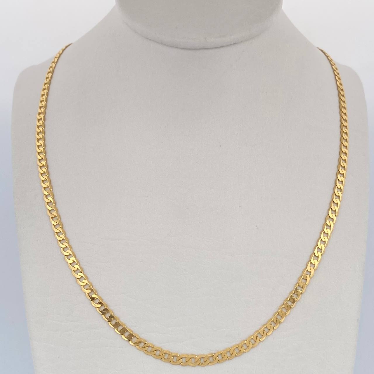 Cadena Cubana 9.75gr / 60.5cm / +1 Oro 18K &