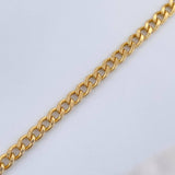 Pulso Cubana 3.85gr / 19.5cm / +1 Oro 18K &