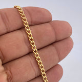 Pulso Cubana 3.85gr / 19.5cm / +1 Oro 18K &