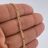 Pulso Figaro 2.4gr / 19cm / +1 Oro 18K &
