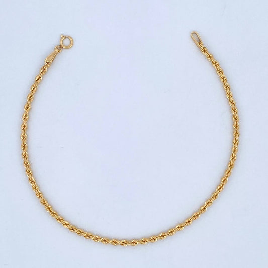 Pulso Lazo 1.2gr / 18.7cm / +3 Oro 18K &