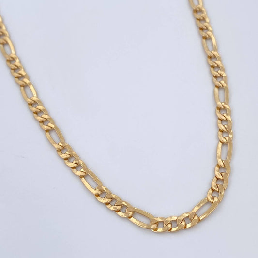 Cadena Figaro 6.1gr / 60cm / +1 Oro 18K &
