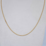 Cadena Militar 1.95gr / 45cm / 1mm Bola Diamantada Oro Amarillo +3 &