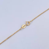 Cadena Militar 1.95gr / 45cm / 1mm Bola Diamantada Oro Amarillo +3 &