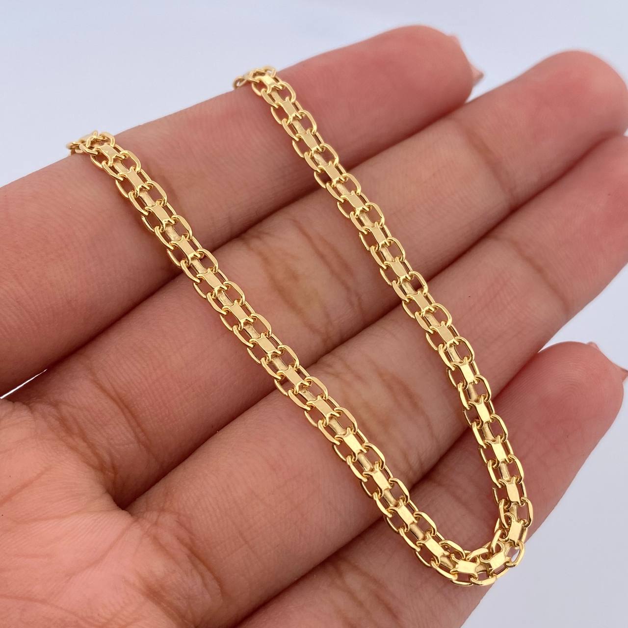 Pulso Chino 2.5gr / 20.1cm / 3mm Oro Amarillo +1 18K &
