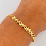 Pulso Chino 3.85gr / 20.6cm / 4.5mm Oro Amarillo +0 18K &