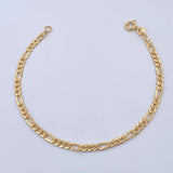 Pulso Figaro 2.2gr / 19cm / 3mm Oro Amarillo +1 18K &