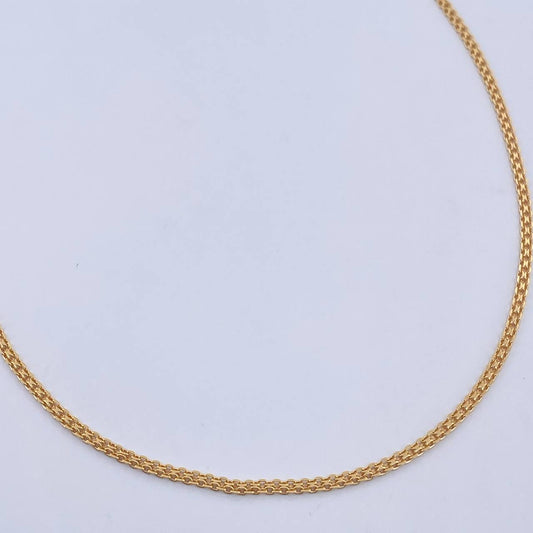 Cadena China 4.1gr / 45.3cm / 1.6mm Oro Amarillo +1 18K &