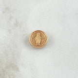 Herraje Virgen Milagrosa Tambor 0.7gr / 1.2cm / Troquelado Oro Rosa