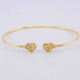 Pulso Aro Corazon Diamantado 3.5 g / 17.2 cm / 1.8 mm Oro Amarillo 18K