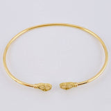 Pulso Aro Corazon Diamantado 3.5 g / 17.2 cm / 1.8 mm Oro Amarillo 18K