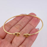 Pulso Aro Corazon Diamantado 3.5 g / 17.2 cm / 1.8 mm Oro Amarillo 18K