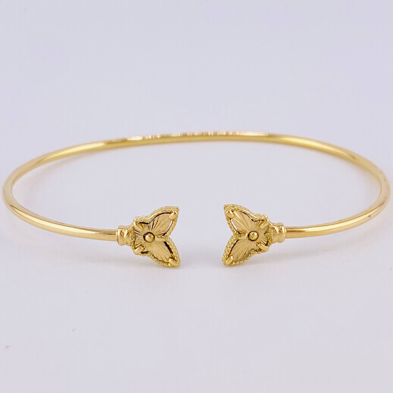 Pulso Aro Mariposa Diamantado 3.7gr / 18cm / 1.8mm Oro Amarillo 18K