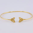 Pulso Aro Mariposa Diamantado 3.7gr / 18cm / 1.8mm Oro Amarillo 18K
